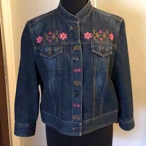 #Embroidered Jones Jean Jacket